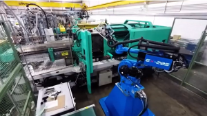 6 axis robot used in manufacturing at labone castleside ltd