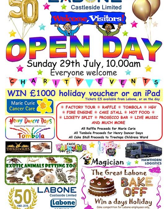 50th Anniversary Open Day 29th July 2018 Everyone Welcome