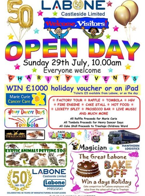 50th Anniversary Open Day 29th July 2018 Everyone Welcome